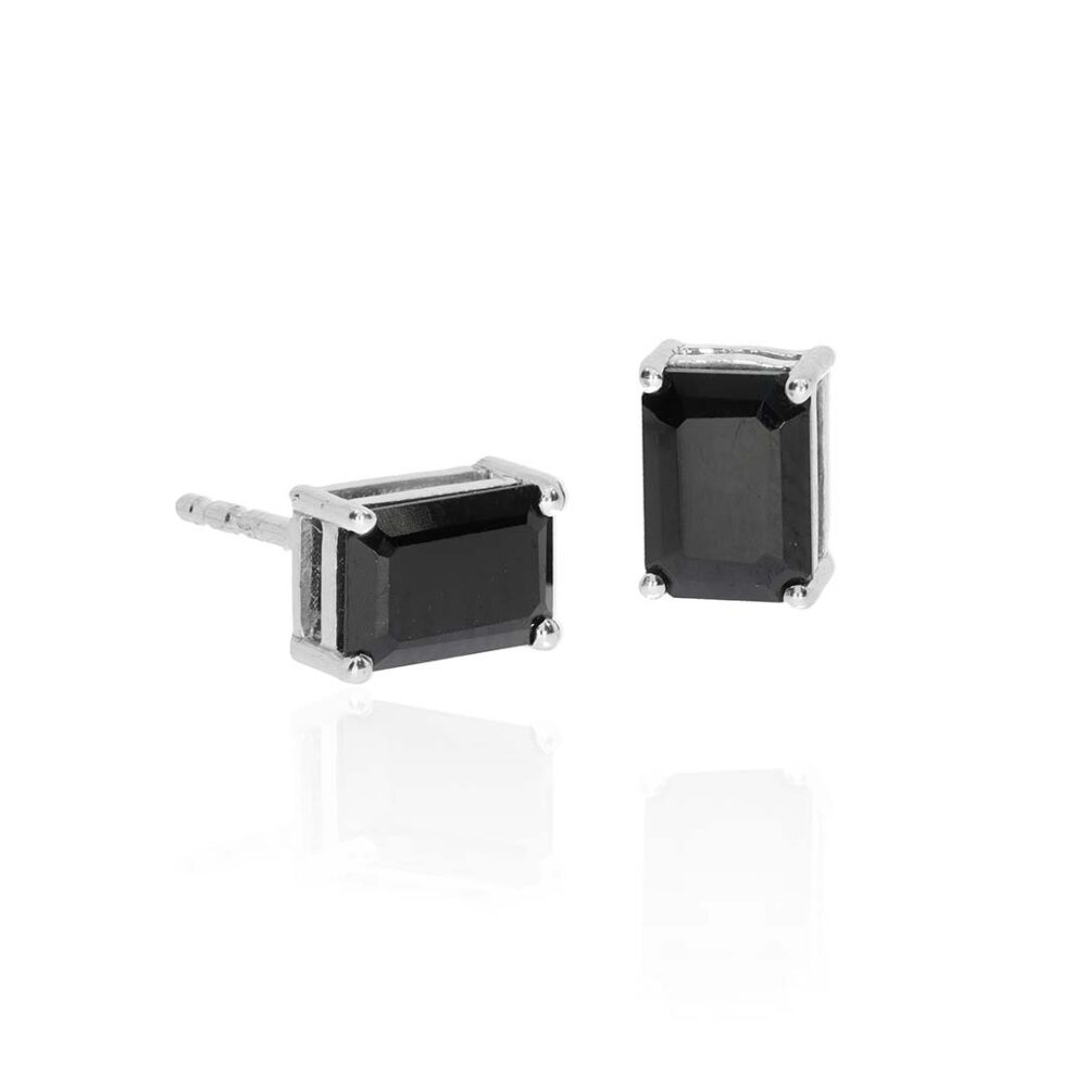 Grete Black Spinel Earrings Heidi Kjeldsen Jewellery ER4901 white1