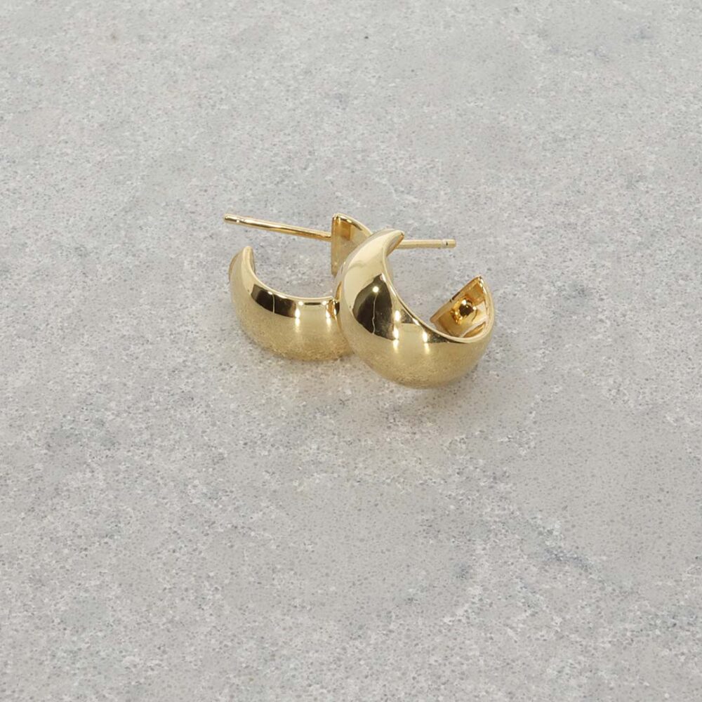9ct Yellow Gold Chunky Hooped Earrings Heidi Kjeldsen Jewellery ER4927 still1