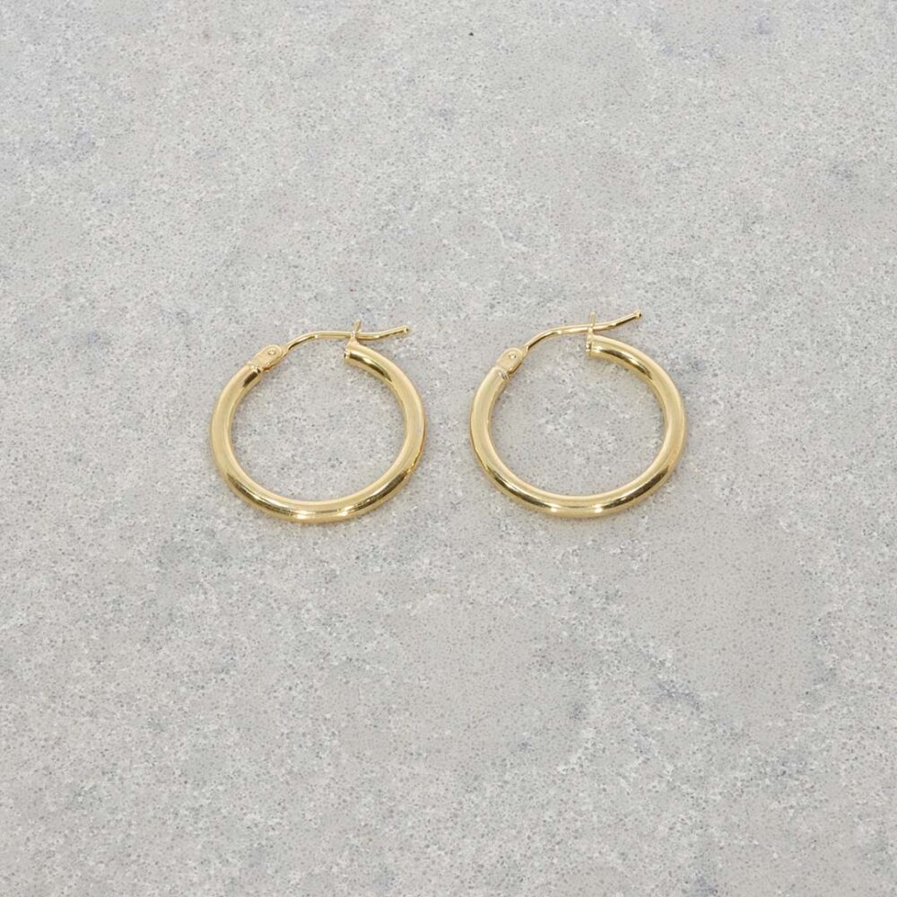 9ct Yellow Gold Hooped Earrings Heidi Kjeldsen Jewellery ER4914 still2