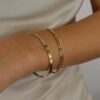 Eliza Gold Bangle Curb BraceletHeidi Kjeldsen Jewellery BL4096 BL4134 model1