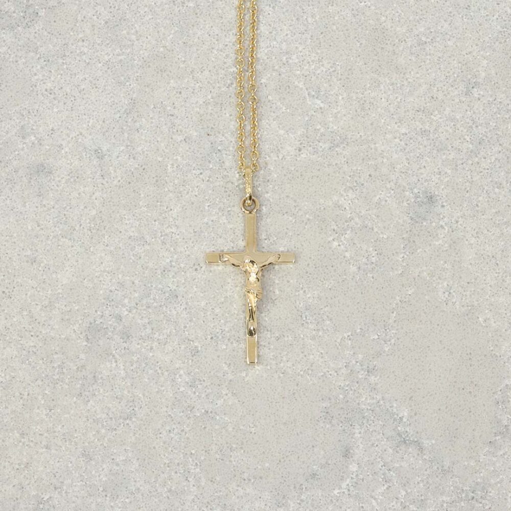Eliza gold Crucifix Heidi Kjeldsen Jewellers P1627 still