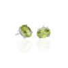 Nanna Oval Silver Earrings Heidi Kjeldsen Jewellery ER4887 side