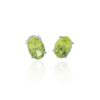Nanna Oval Silver Earrings Heidi Kjeldsen Jewellery ER4887 white