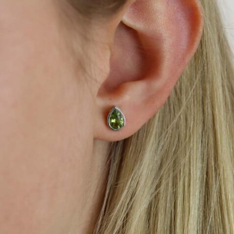 Nanna Peridot Pear Shaped Earrings Heidi Kjeldsen Jewellers ER4891 (1)