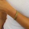 Nanna Peridot Rectangle Tennis Bracelet Heidi Kjeldsen Jewellery BL4118 model
