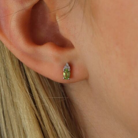 Nanna Peridot White Topaz Earrings Heidi Kjeldsen Jewellers ER4857 Copy
