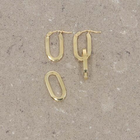 9ct Yellow Gold Detachable Hooped Earrings Heidi Kjeldsen Jewellery ER4918 still1