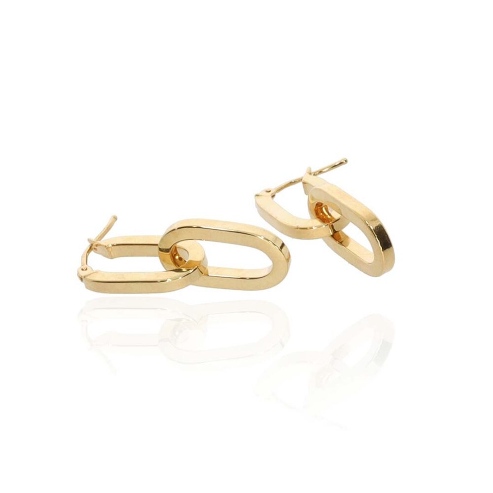 9ct Yellow Gold Detachable Hooped Earrings Heidi Kjeldsen Jewellery ER4918 white
