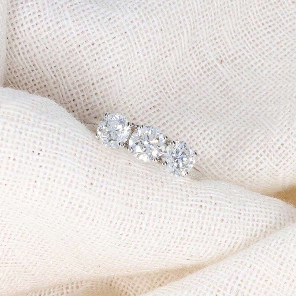 Diamond Three stone Ring Heidi Kjeldsen Jewellery R1884 still