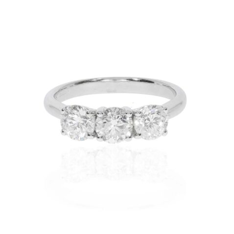 Diamond Three stone Ring Heidi Kjeldsen Jewellery R1884 white