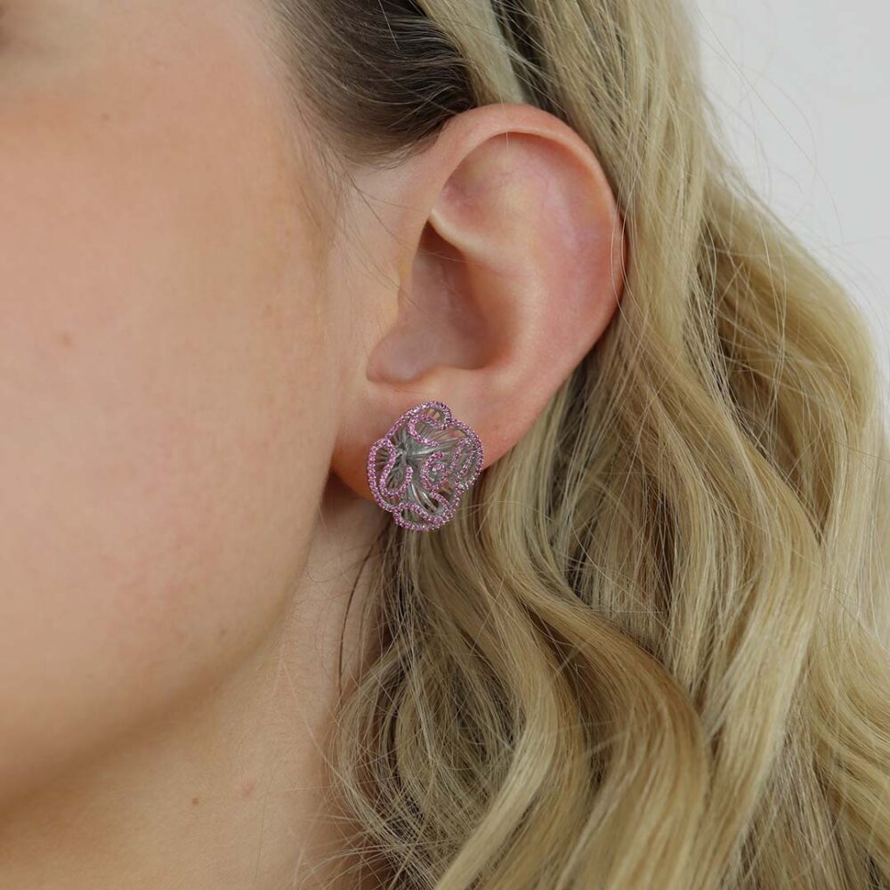 Fei Liu Casade earrings Heidi Kjeldsen Jewellery ER4971 model