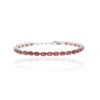 Garnet Tennis Bracelet Heidi Kjeldsen Jewellery BL4109 white