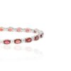 Garnet and White Topaz Tennis Bracelet Heidi Kjeldsen Jewellery BL4118 white1