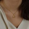 Goldfilled Kiss Pendant Heidi Kjeldsen Jewellery P1660 model5