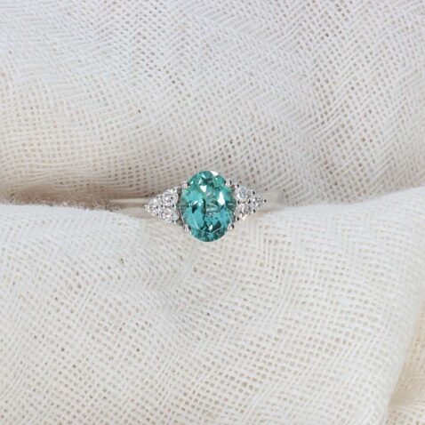 Green Tourmaline Diamond ring Heidi Kjeldsen Jewellers R1890 still