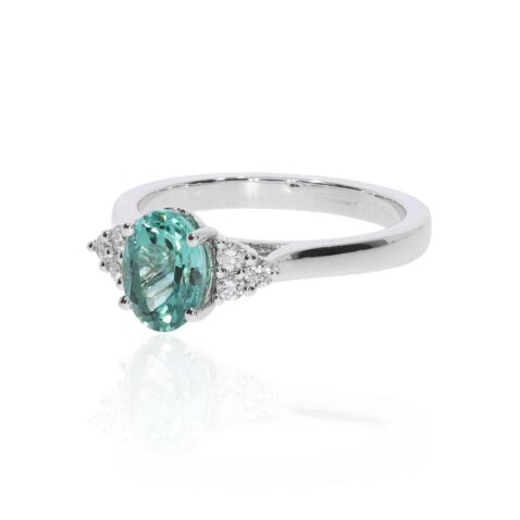 Green Tourmaline Diamond ring Heidi Kjeldsen Jewellers R1890 white1