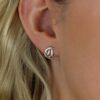 Helle Entwinded Silver Earrings Heidi Kjeldsen Jewellery ER4957 Model