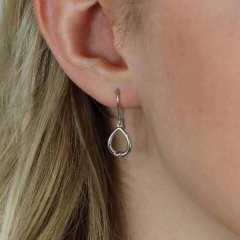 Helle Silver Kiss Earrings Heidi Kjeldsen Jewellery ER4953 model 2