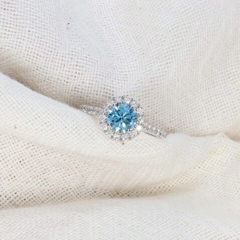 Karina Lab Grown Blue Diamond Ring Heidi Kjeldsen Jewellery R4932 still