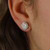 Lab Dia Cluster Earrings Heidi Kjeldsen Jewellery ER4936 model3