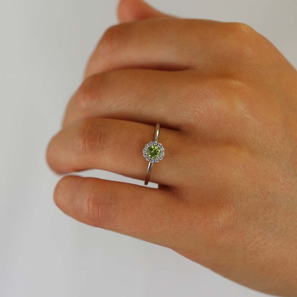 Nanna Peridot Cluster Ring Heidi Kjeldsen Jewellers R4940