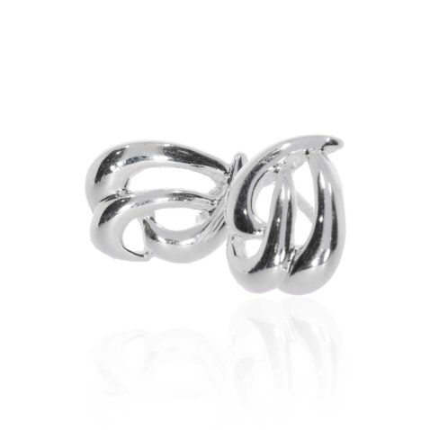 Silver Entwined Earrings Heidi Kjeldsen Jewellery ER4957 white1