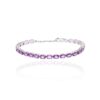 Viola Amethyst Silver Oval Tennis Bracelet Heidi Kjeldsen Jewellery BL4121 white