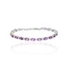 Viola Amethyst White Topaz Tennis Bracelet Heidi Kjeldsen Jewellery BL4117 white