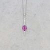 Alma Pink Tourmaline and Diamond Drop Pendant Heidi Kjeldsen Jewellery P1662 still
