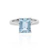 Aquamarine 18ct White Gold Ring Heidi Kjeldsen Jewellery R4952 white