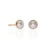 Cultured Pearl stud Earrings Heidi Kjeldsen Jewellery ER4946 white