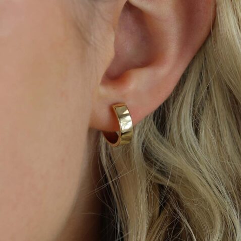 Eliza Chunky Huggie Earrings Heidi Kjeldsen Jewellery ER4913 model