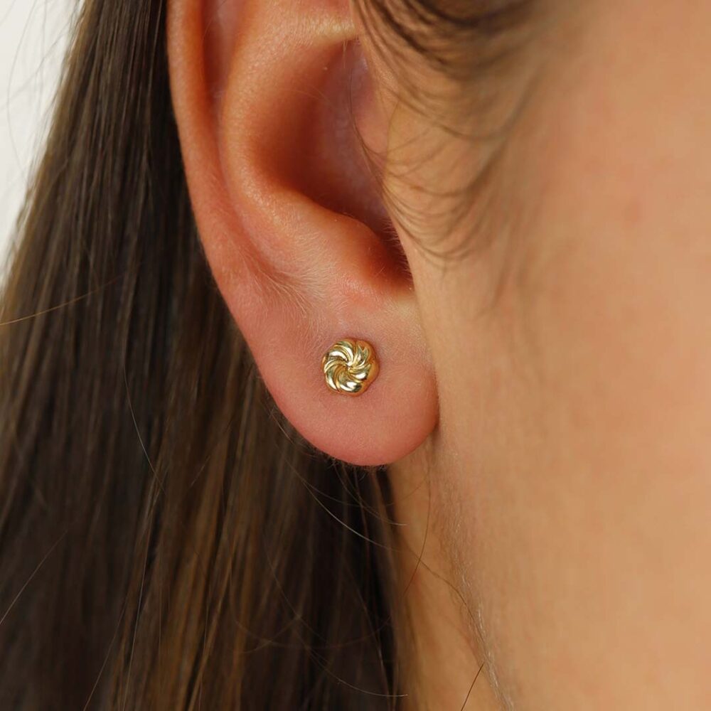 Eliza Floral Swirl Stud Earrings Heidi Kjeldsen Jewellers ER5069