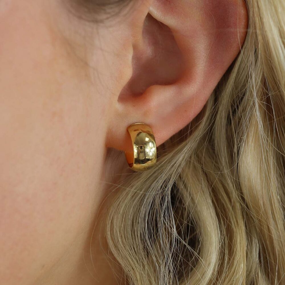 Eliza Gold Hooped Earrings Heidi Kjeldsen Jewellery ER4927 model