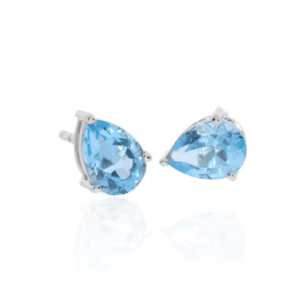 Freja Blue Topaz Earrings By Heidi Kjeldsen Jewellers ER4882 white