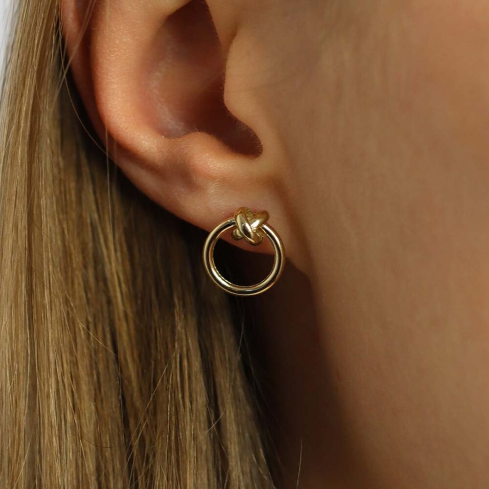 Gold Earrings by Heidi Kjeldsen Jewellery ER2606 model 1