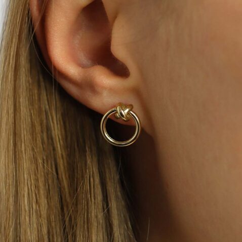 Gold Earrings by Heidi Kjeldsen Jewellery ER2606 model 1