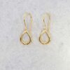 Gold Plated Kiss Drop Earrings Heidi Kjeldsen Jewellery ER4993 still