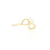 Gold Plated Kiss Drop Earrings Heidi Kjeldsen Jewellery ER4993 white1