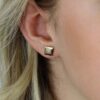 Hanne Princess Cut Diamond Earrings Heidi Kjeldsen Jewellery ER4996 model (1)