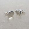 Hanne Silver Oval Cufflinks Heidi Kjeldsen Jewellery still CL290