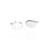 Hanne Silver Oval Cufflinks Heidi Kjeldsen Jewellery white1 CL290