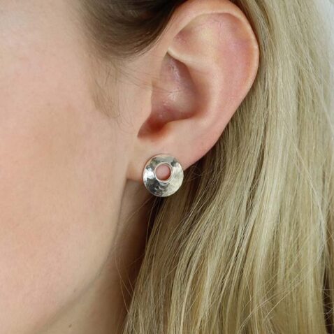 Helle Helios Silver Earrings Heidi Kjeldsen Jewellery ER4955 model 1 (1)