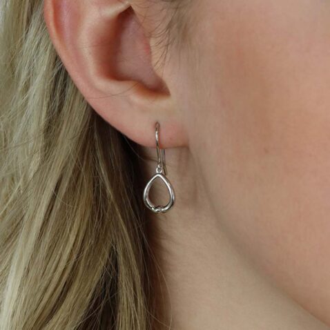 Helle Silver Kiss Earrings Heidi Kjeldsen Jewellery ER4953 model 2 (1)