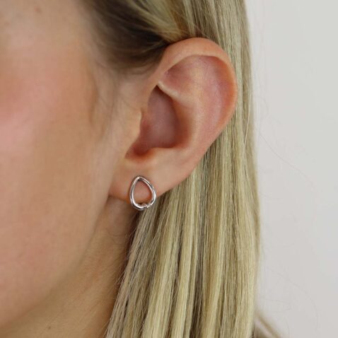 Helle Silver Kiss Earstuds Heidi Kjeldsen Jewellers ER4991