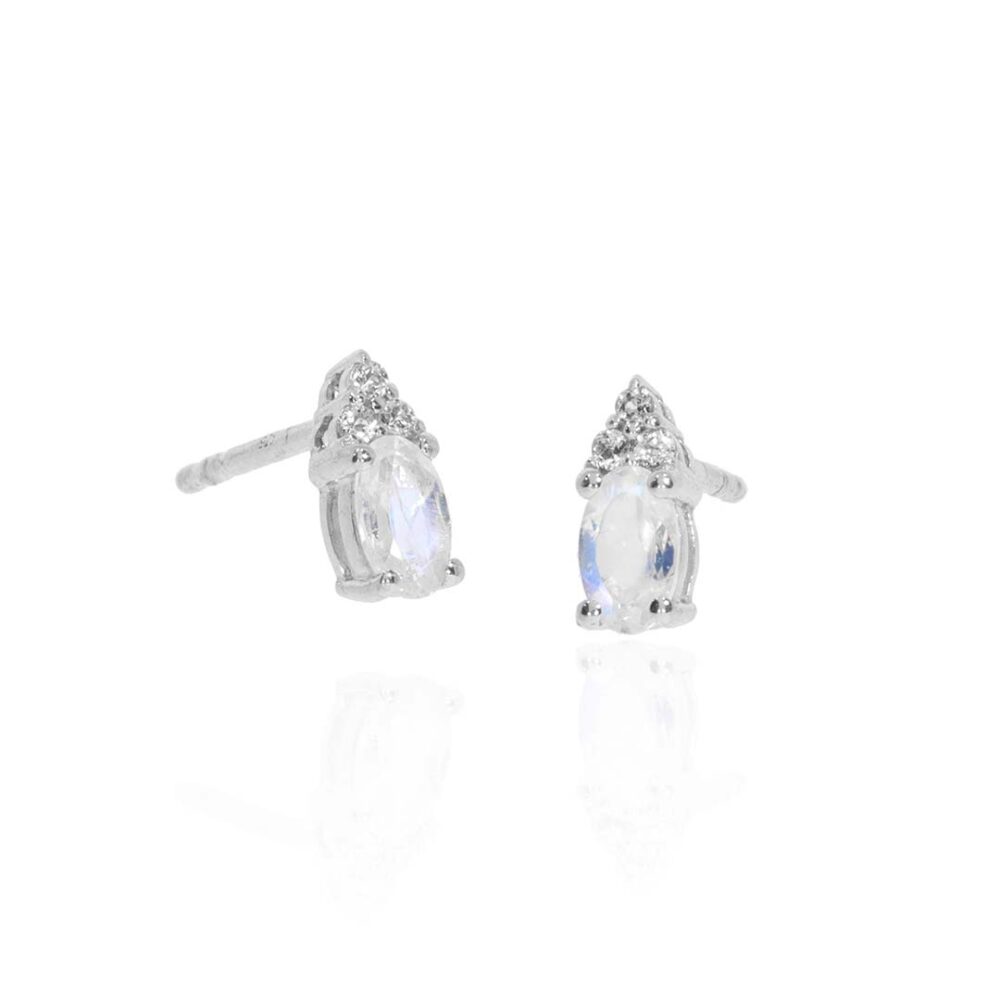Moonstone and White Topaz Earrings Heidi Kjelsen Jewellers ER4868 white1