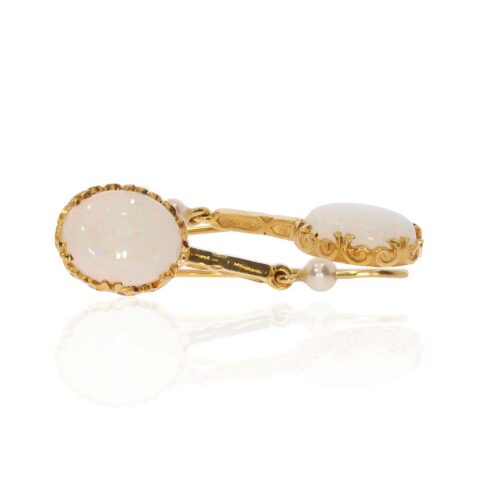 Opal and Pearl Earrings Heidi Kjeldsen Jewellery ER4947 white