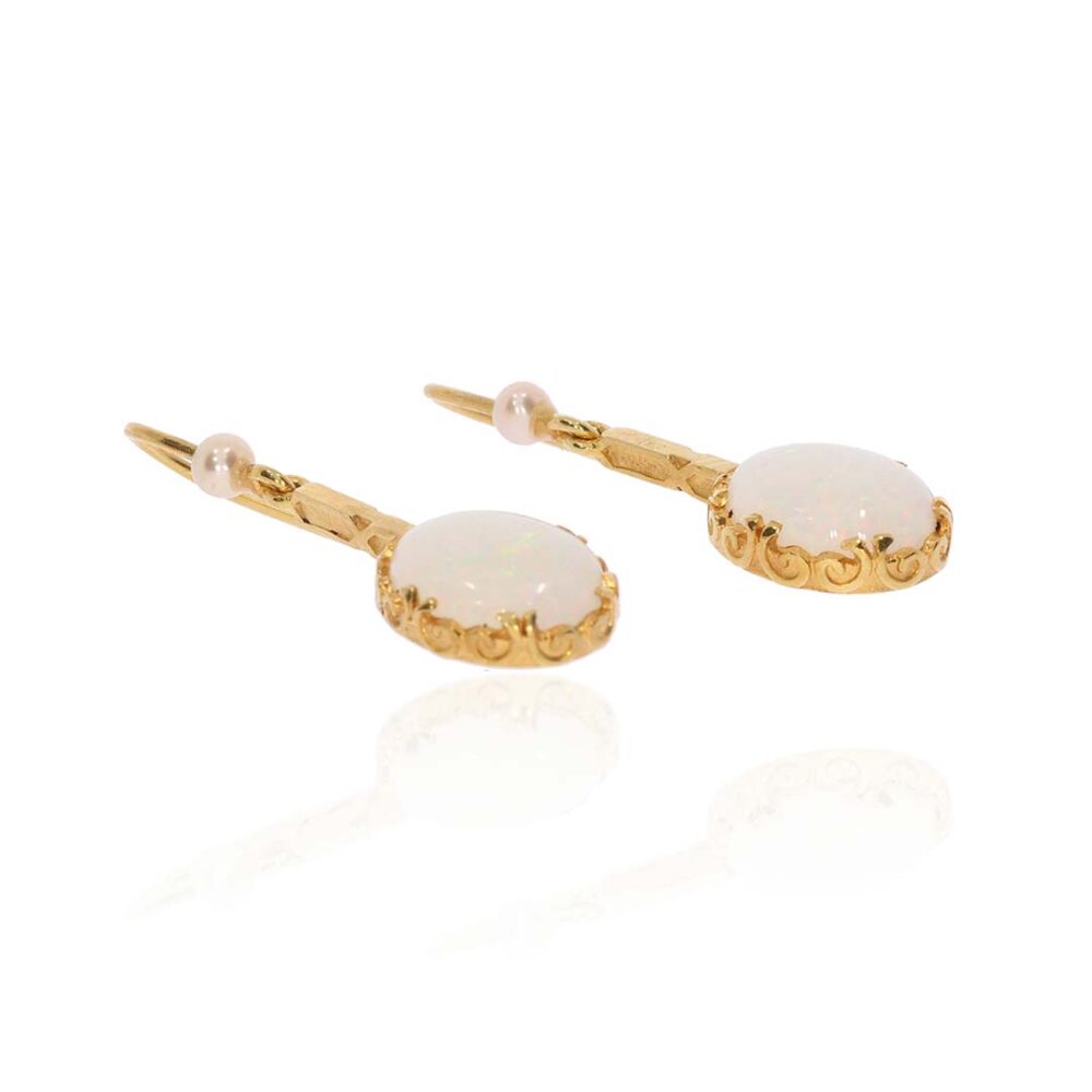 Opal and Pearl Earrings Heidi Kjeldsen Jewellery ER4947 white1