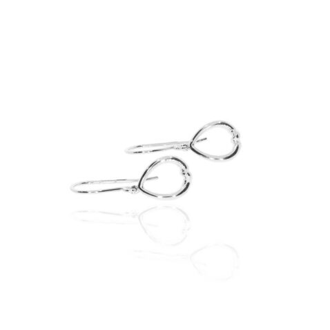 Silver Kiss Drop Earrings Heidi Kjeldsen Jewellery ER4953 white