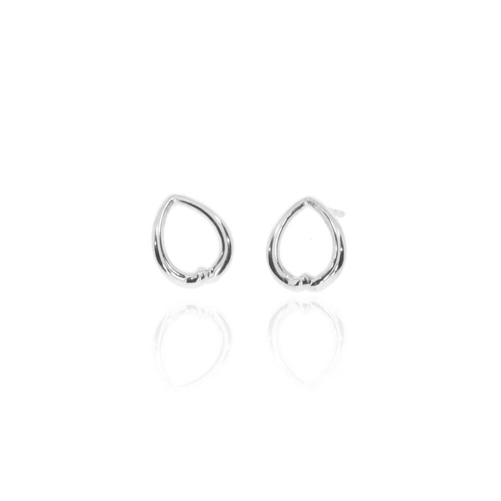 Silver Kiss Earrings Heidi Kjeldsen Jewellery Er4991 white